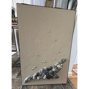 David Langdon  Sand‎ And Shell Assemblage Signed 3D Sand & Shell Piece Collage